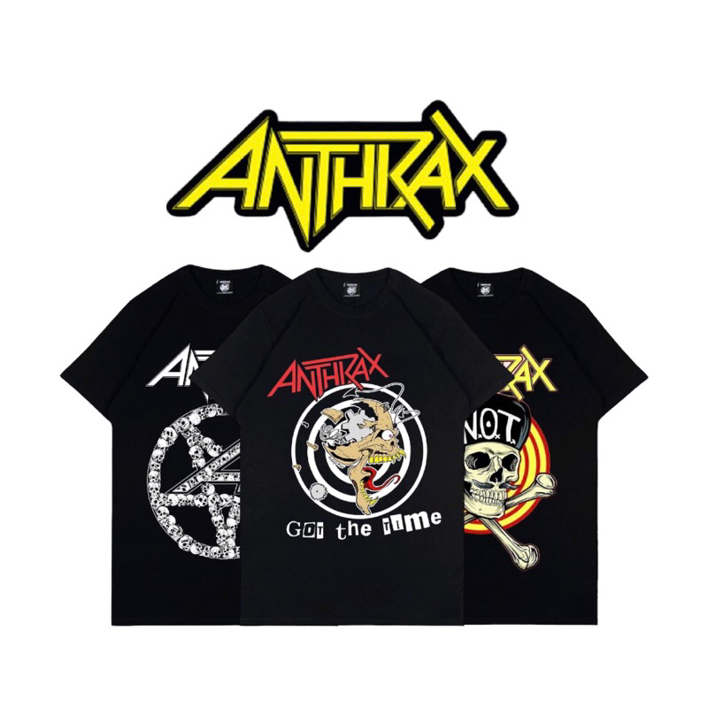 ANTHRAX TSHIRT / KAOS ANTHRAX / KAOS BAND / KAOS MUSIK