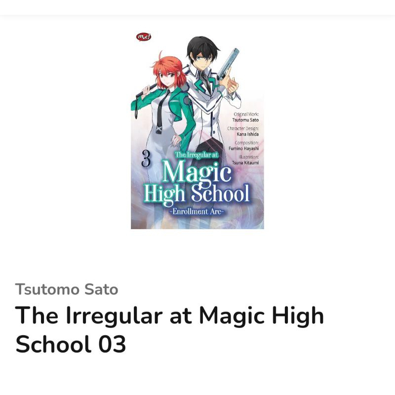 Komik The Irregular at Magic High School 03 By TSUTOMO SATO