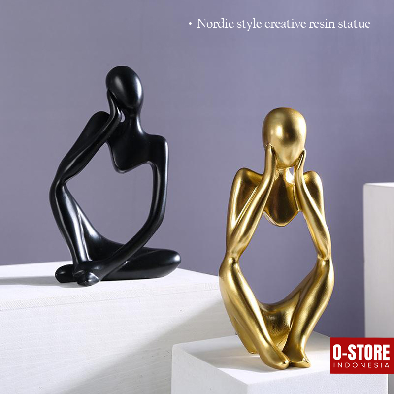 Patung Pajangan Meja Ornamen Hiasan Ruang Tamu Home Decor Souvenir Unik Patung Hiasan Pajangan Ruang