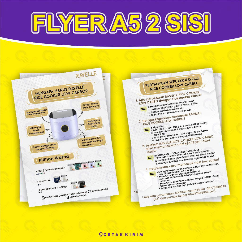 

Flyer A5 2 sisi Custom Murah