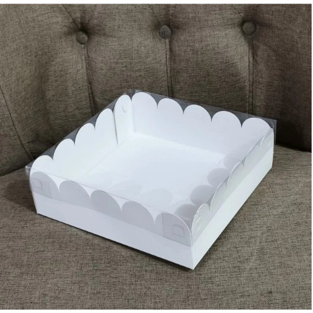 

Wavy 25258 - Dus Box Pudding Packaging Kotak kue Window mika