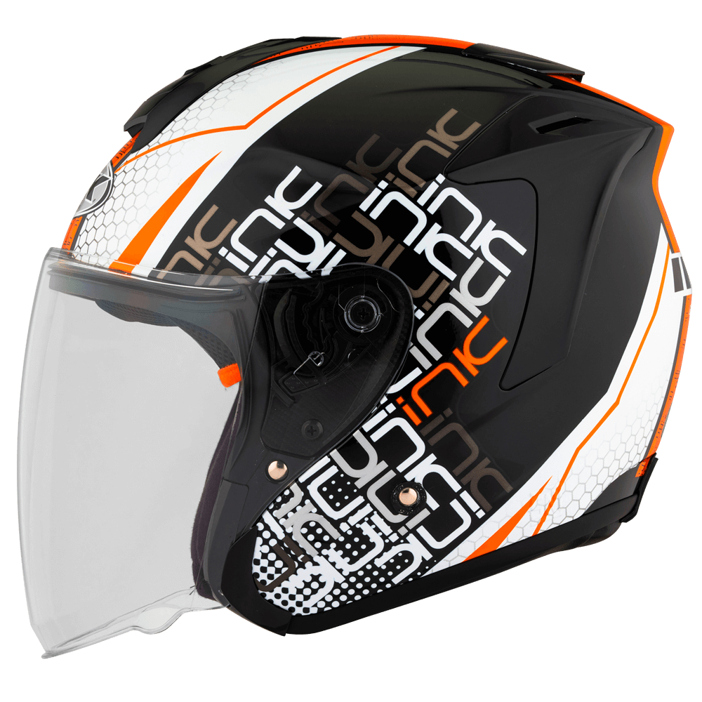 HELM INK DYNAMIC #4 - BLACK/ORANGE