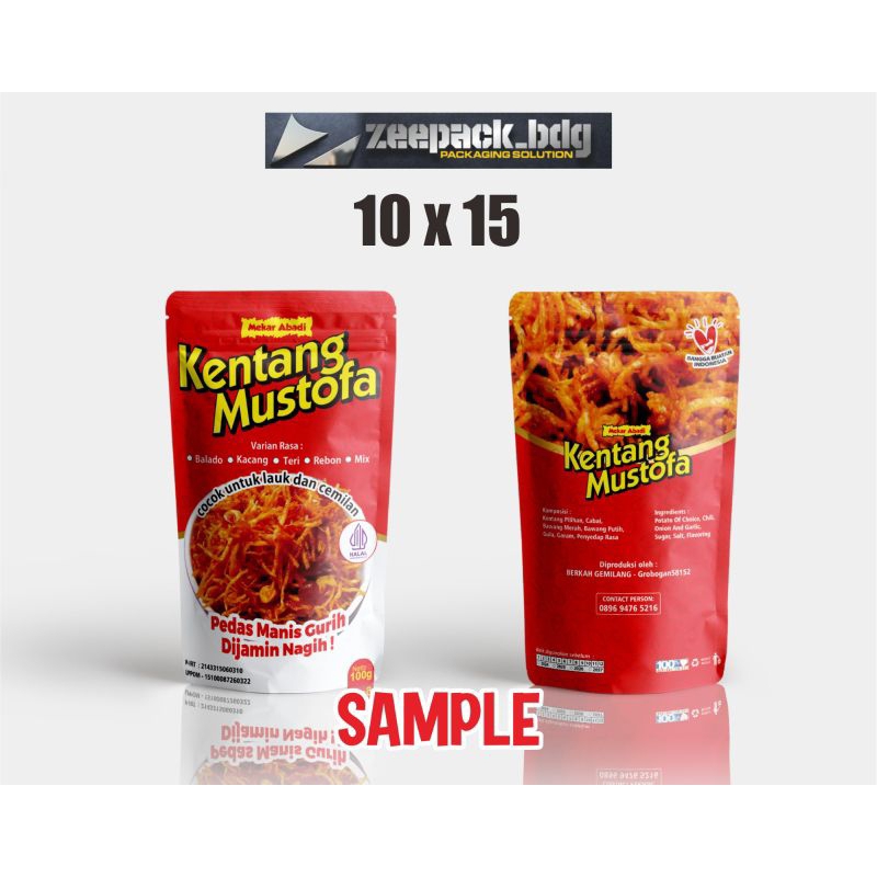 SAMPLE KEMASAN RANDOM STANDING POUCH UKURAN 10X15