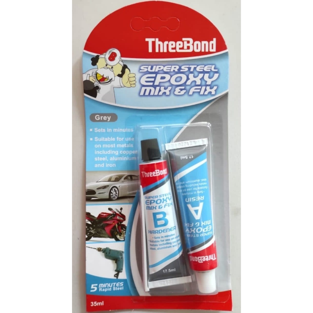 

Threebond Super Steel Epoxy Mix & Fix 35ml Original