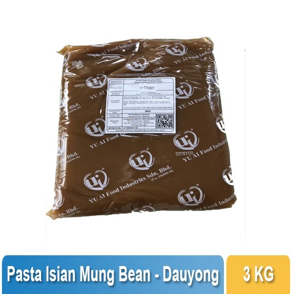 Yu Ai - Pasta Filling Mung Bean / Dauyong 3Kg Original