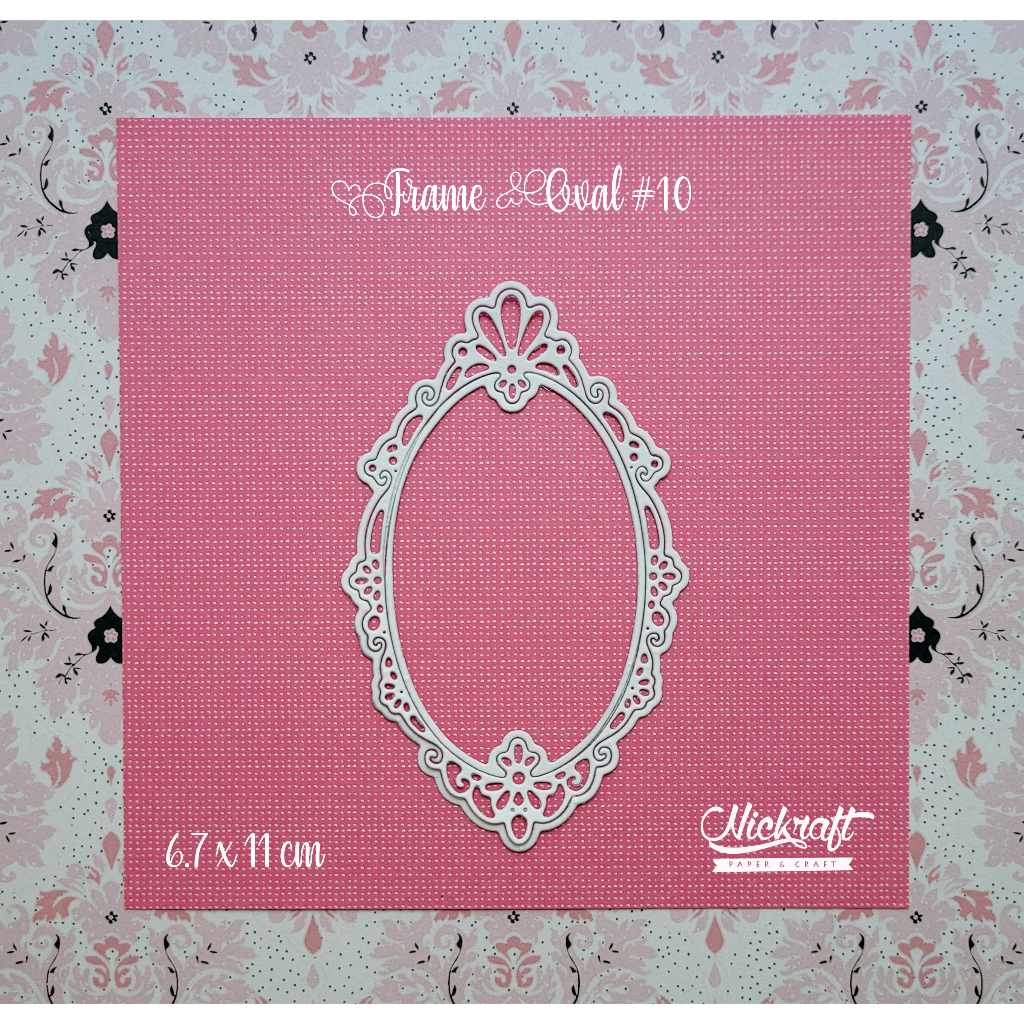 

FRAME OVAL #10 - Hiasan Scrapbook Jurnal Die Cut Journaling Bujo