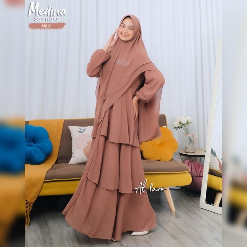 SET HIJAB CERUTY BABYDOLL ALFARO/SET HIJAB MEDINA