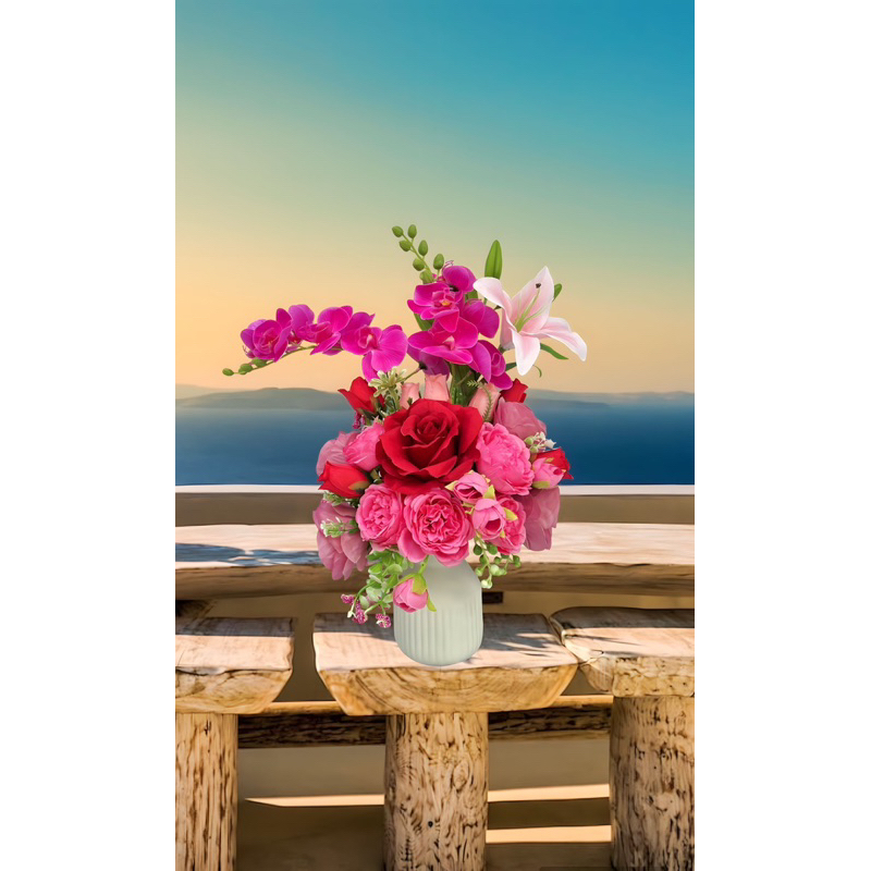 Bunga Rangkai Artificial premium / bunga meja