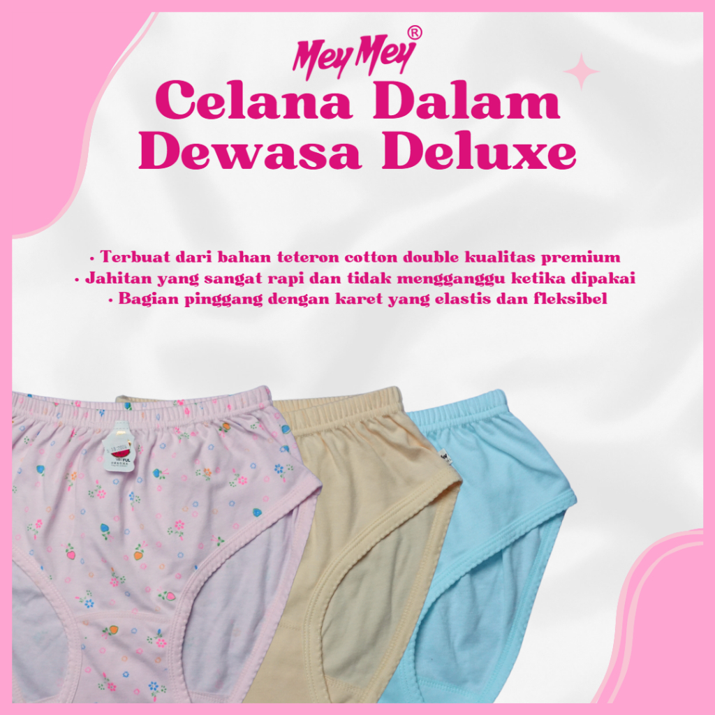 Meymey cd / Celana dalam wanita / pakaian dalam wanita / celana dalam satuan / Celana dalam grosir [deluxe] / MeyMey Official