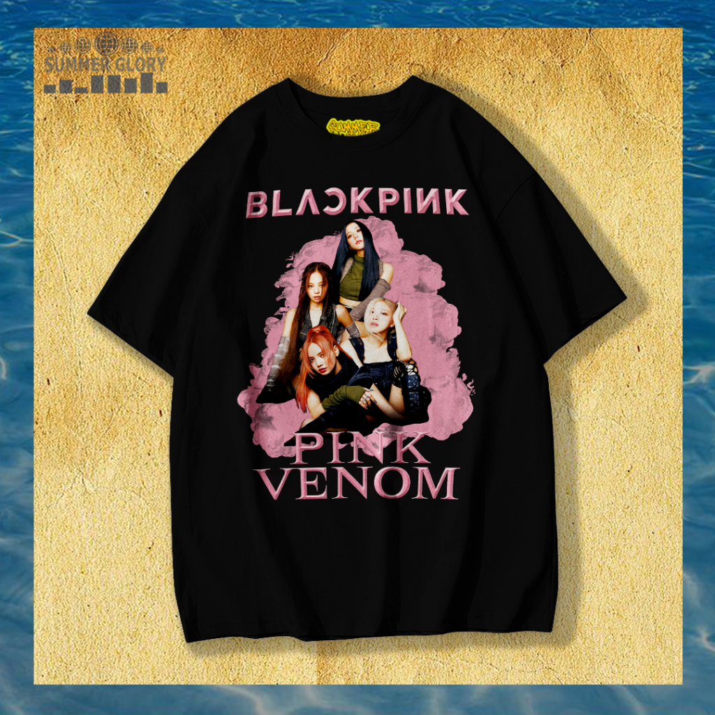 BLACK PINK VENOM T-SHIRT / KAOS BLACK PINK / K POP