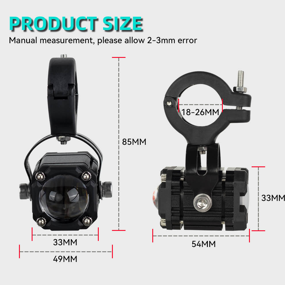 Lampu Tembak LED LASER GUN Mini MATRIX Projie Lensa 5-Mode DC 9-36V