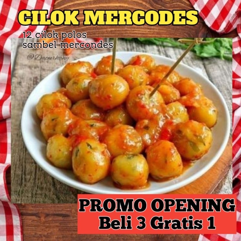 

PROMO BUY 3 GET 1 FREE| CILOK MERCON BANDUNG HOT JELETOT