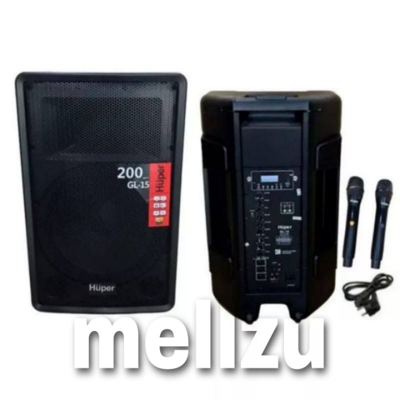 Speaker Portable Wireless Huper GL 15 Original 15 inch HUPER GL15 Bluetooth
