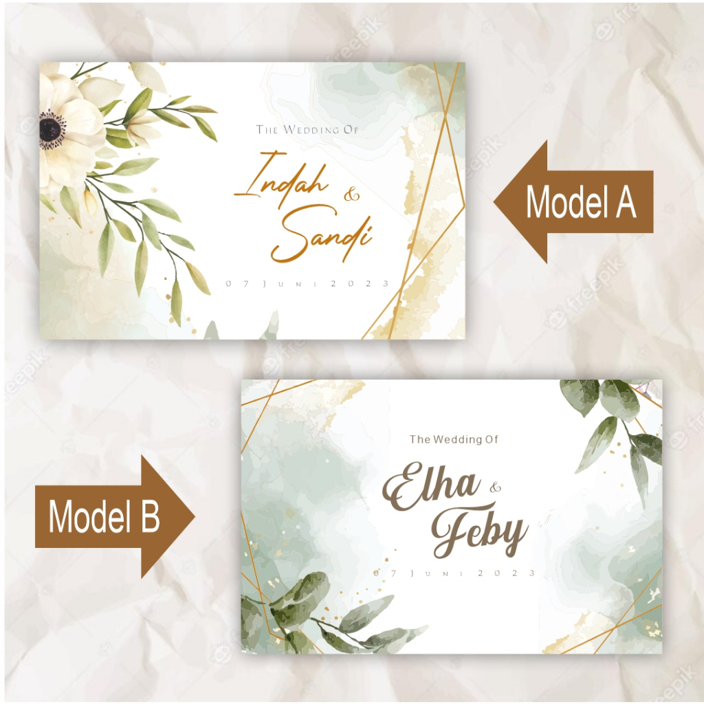 Buku Tamu Pernikahan/ Buku Tamu Custom / Wedding Guest Book / Wedding Book TERMURAH