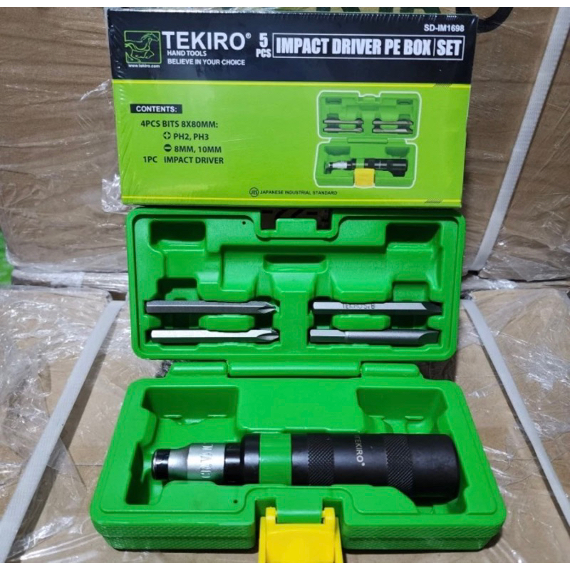 Obeng ketok 5 pcs Tekiro obeng ketok impact driver obeng pukul tekiro