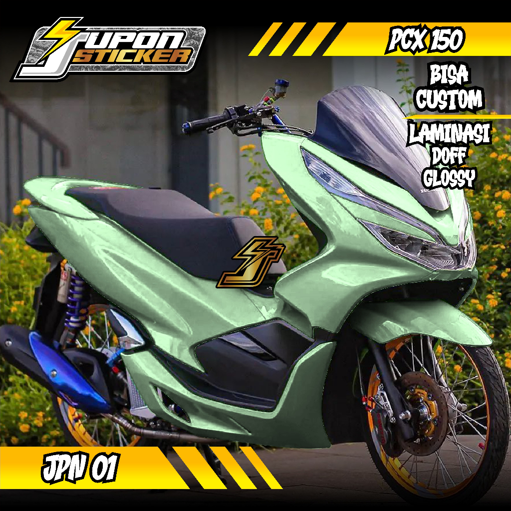 (COD) Jupon Sticker Decal Fullbody Honda PCX 150 2017-2020 Polos Stiker Full Body Lis Variasi Polos 