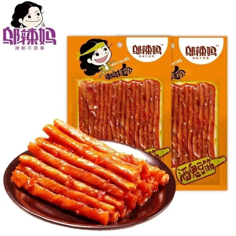 

Halal Wulama Latiao Gluten Spicy Tofu Camilan Snack Vegetarian Kulit tahu Latiao Rasa Pedas Tendon