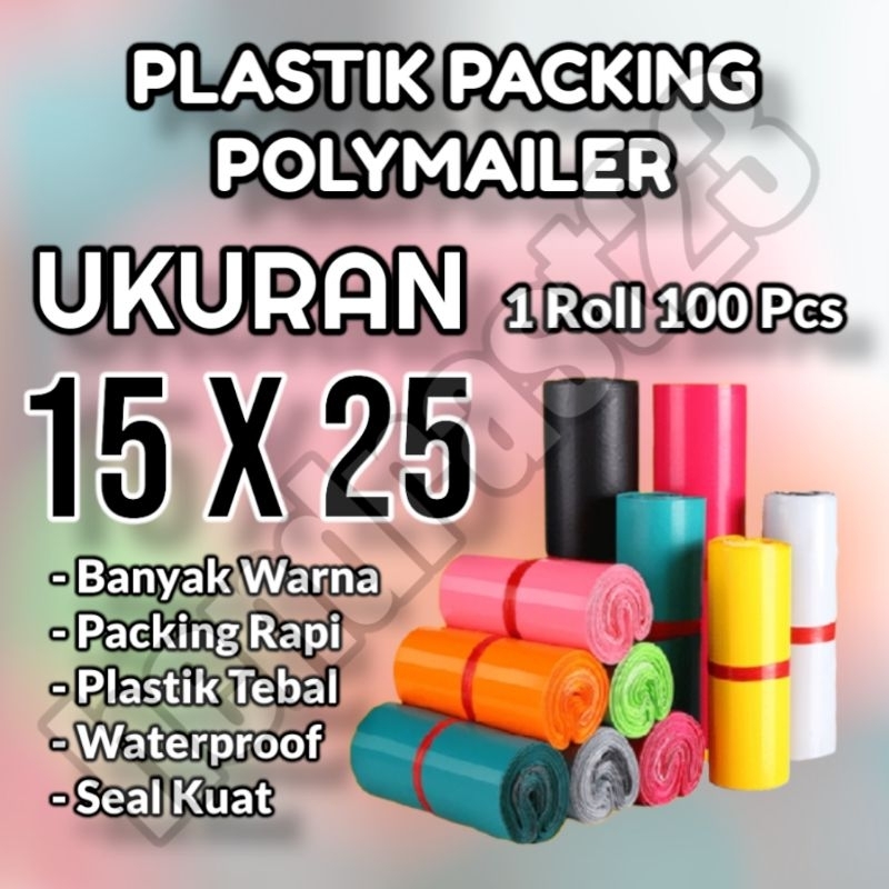 PLASTIK POLYMAILER 15X25 / POLYMAILER 15 X 25 POLIMER 15X25 / PLASTIK PACKING POLYMAILER POLIMER / P