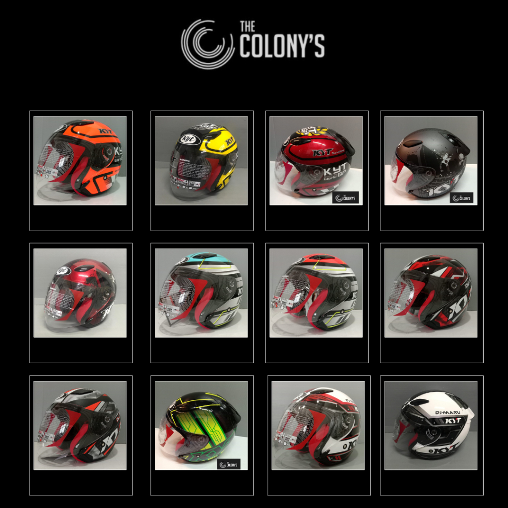 HELM KYT DJ MARU MOTIF DJMARU CORAK ORI HELM KYT HALFFACE DJ MARU SNI DOT ORIGINAL