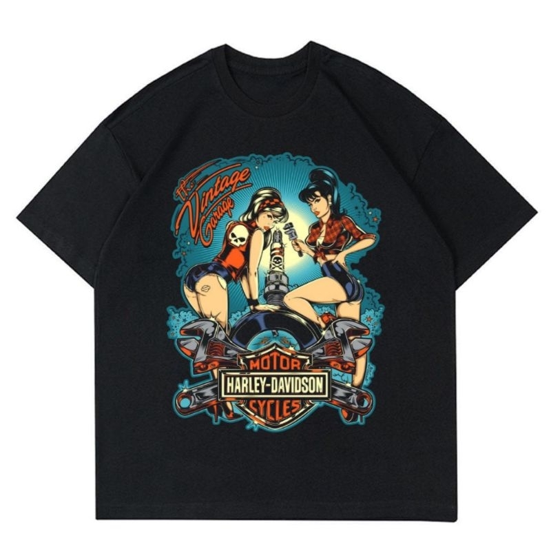 TSHIRT VINTAGE HARLEY DAVIDSON | KAOS HARLEY DAVIDSON UNISEX