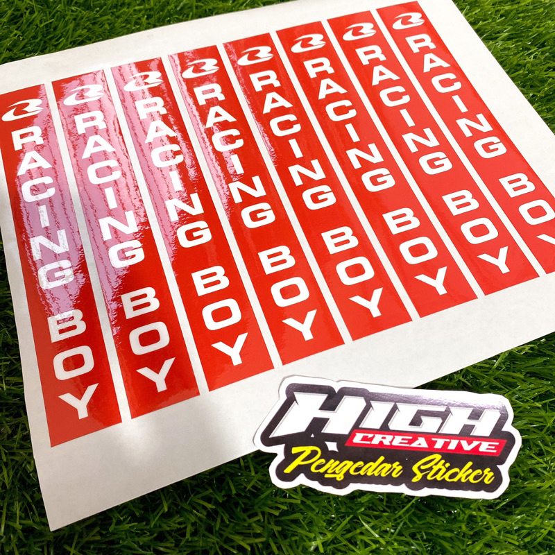 Stiker Racing Boy
