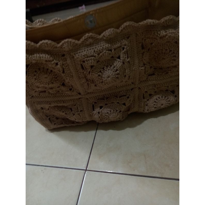Tas rajut inner kotak