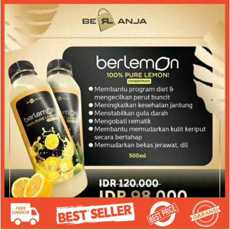 

SARI LEMON DIET DETOX ORIGINAL BPOM ASLI 500 ml BERLEMON
