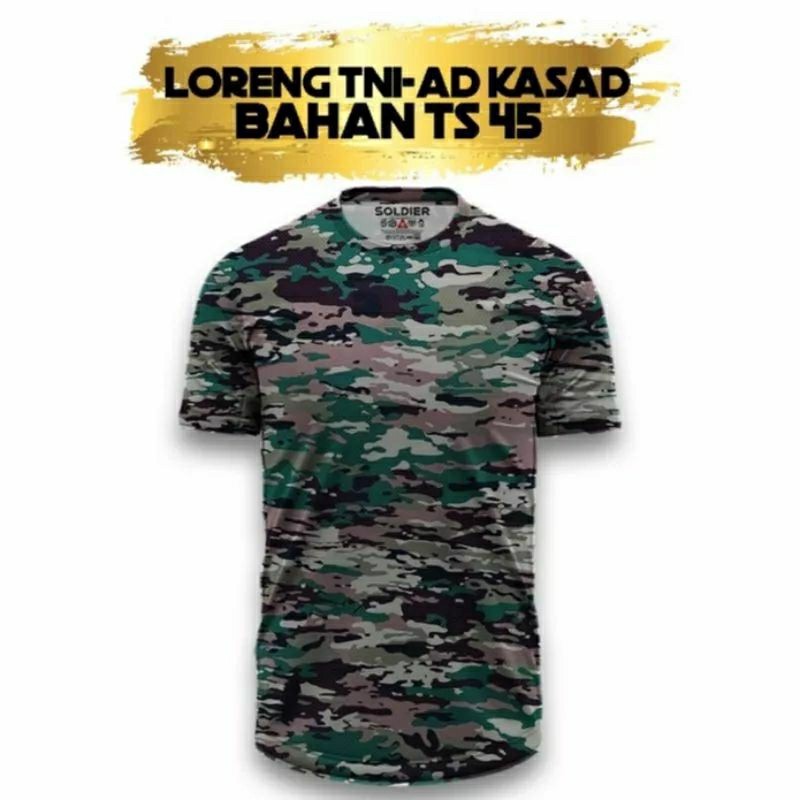 Kaos Loreng pdlTNI AD Terbaru Kaos AD Baru Kaos Loreng AD Kaos Kasad Loreng Terbaru TNI AD Terbaru D