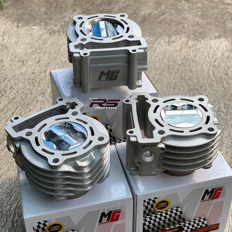 BLOK CERAMIC MX VIXION MX KING 62 63 65 66 68 70 72 MG RACING NEW MODEL SIRIP CERAMIC PISTON FJN FOR