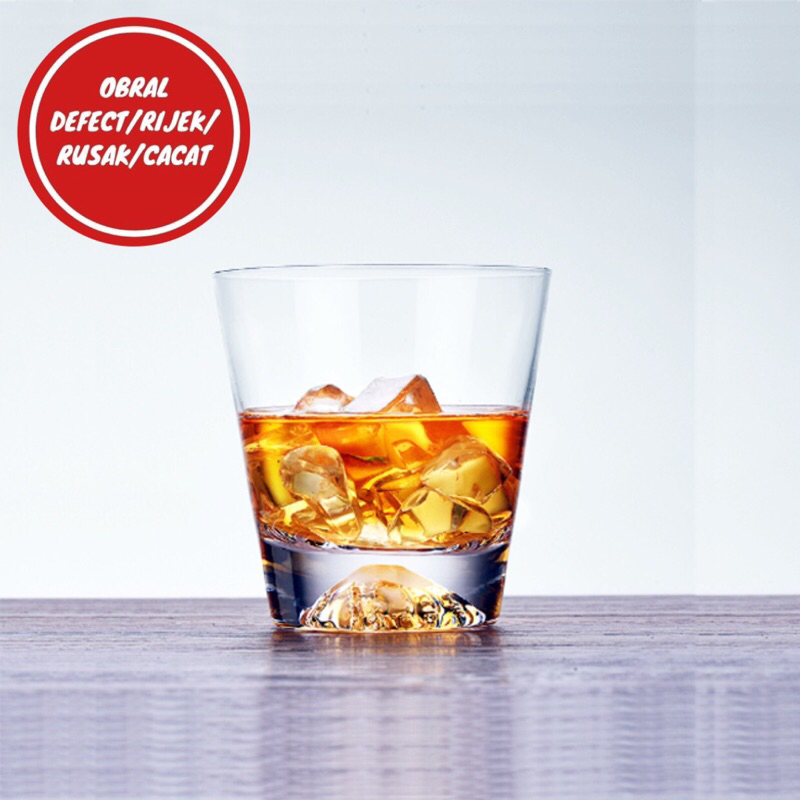 [OBRAL RIJEK] Rock Glass Mount Fuji Japanese Style 250ml - M-1641