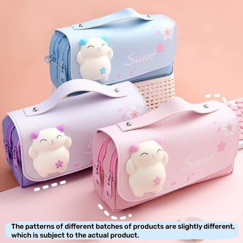 Tempat pensil simple unik lucu pencil case aesthetic premium import wadah pensil anak sekolah kado a
