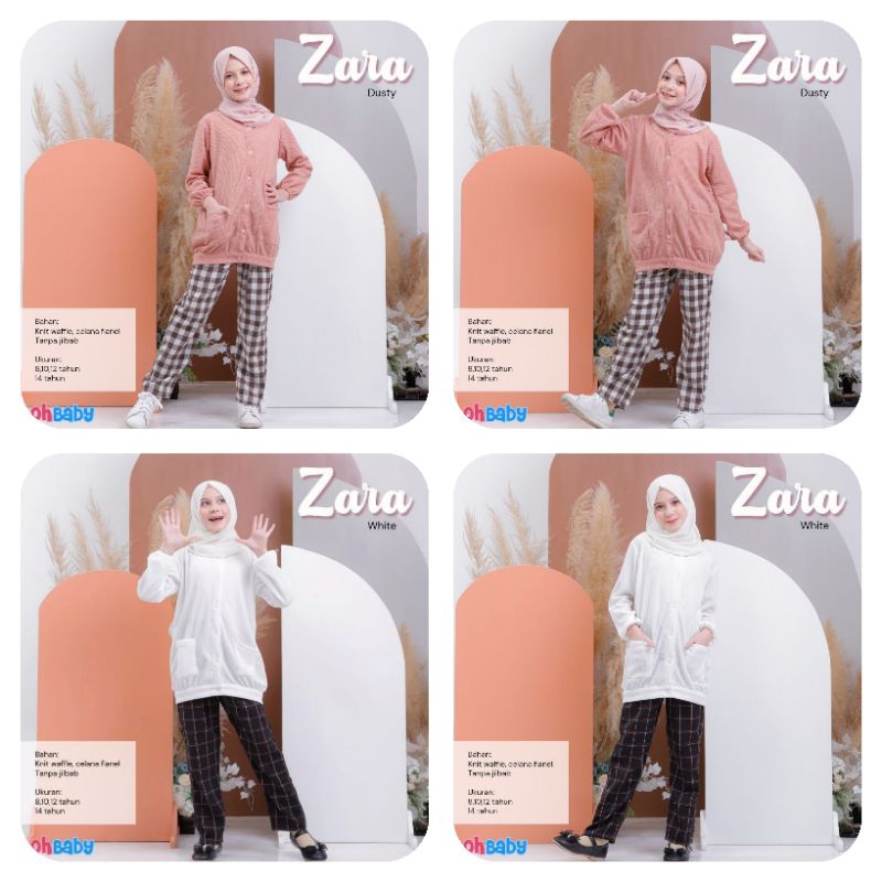 *READY MURAH (8-15th/remaja) Setelan zara ohbaby setelan outer waffle plus celana panjang flanel by 