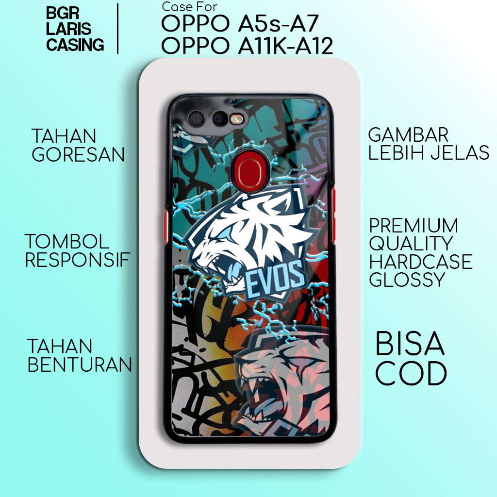 Case Oppo A5S A7 A12 A11K Evos 07 Terbaru Hardcase Softcase Glossy Casing A5S A7 A12 A11K Terlaris