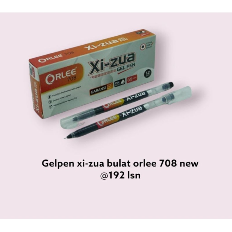 

bolpoin orlee gel 0.5 / pen gel orlee 708 new gel xizua1pack