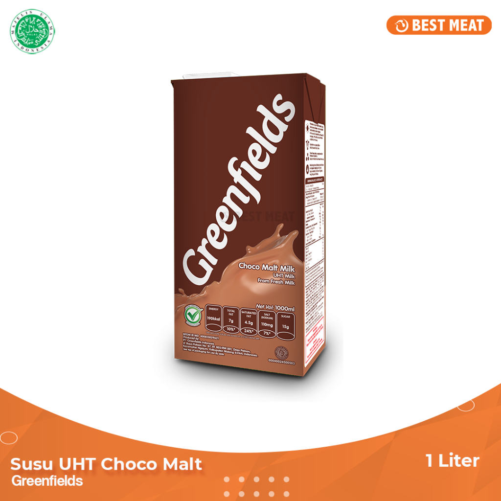 Promo Harga Greenfields Fresh Milk Choco Malt 1000 ml - Shopee