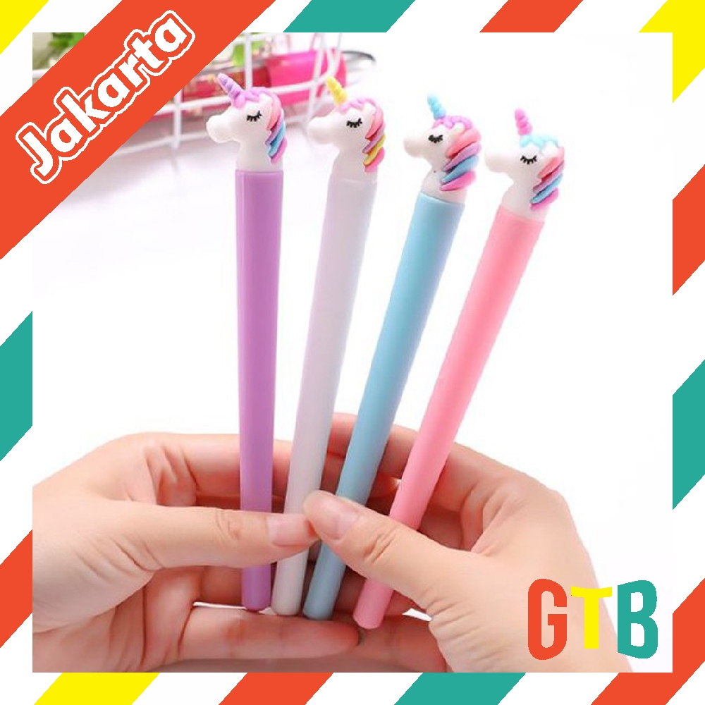 

❤GTB❤ Cute Unicorn Gel Pen Student Writing Office Pen Examination Pen S028