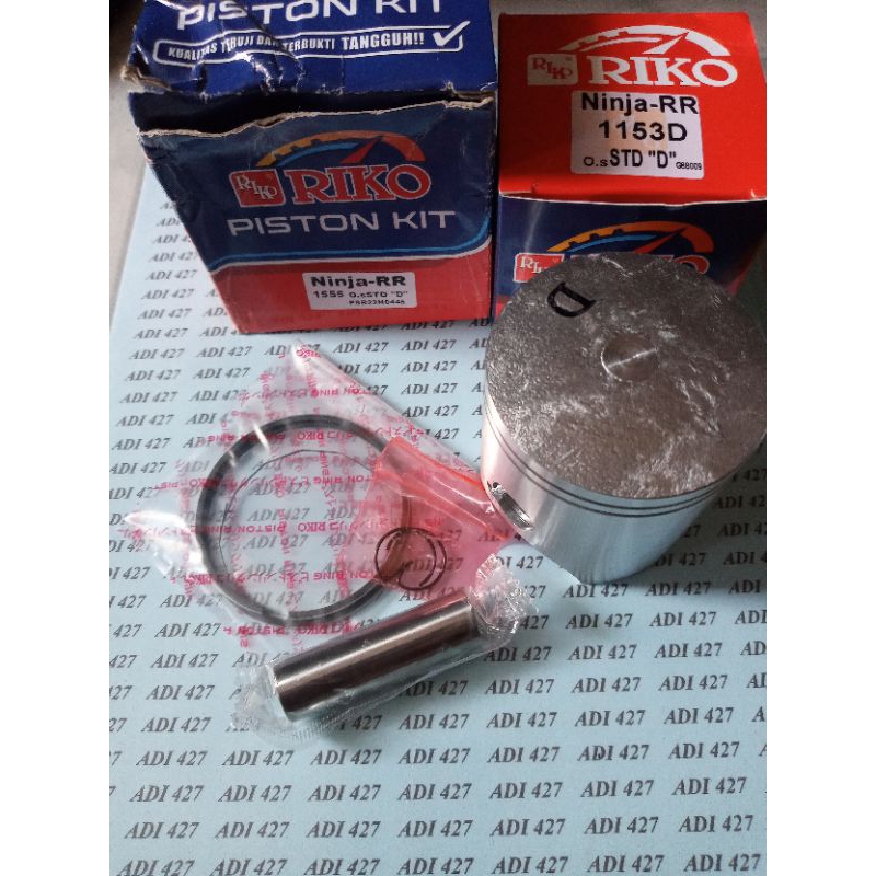 PISTON KIT SEHER SET RING KAWASAKI NINJA 150 R RR 2 TAK OS/SIZE STANDAR/STD A/B/C/D 25 50 75 100 125