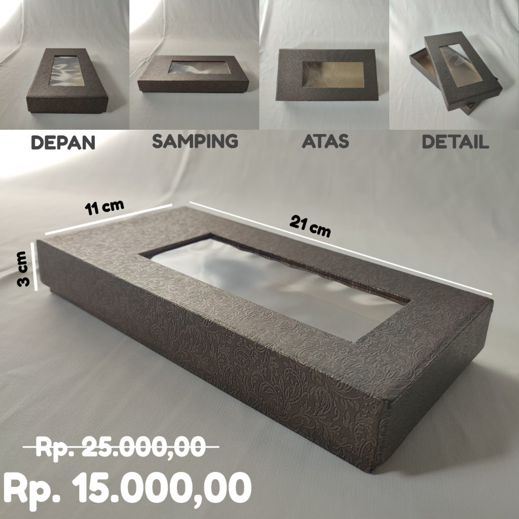 

Kotak kado berbahan premium dan tekstur bermotif - ukuran 21x11x 3 - bisa untuk kado,hampers,seserahan,dll termurah