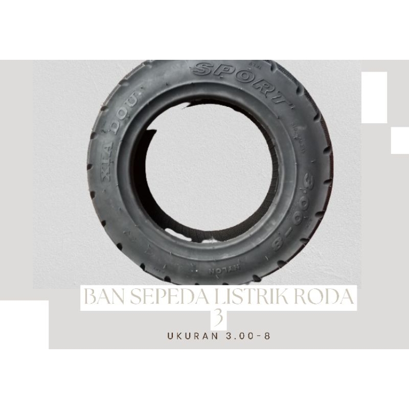 BAN RODA 3 UKURAN 3.00 - 8
