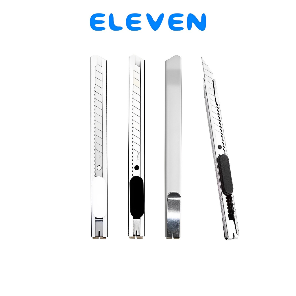 

ELEVEN PISAU KATER CUTTER KUTER SMALL CUTER KNIFE PISAU KUTER KECIL STAINLESS STEEL PEMOTONG KERTAS PACKING