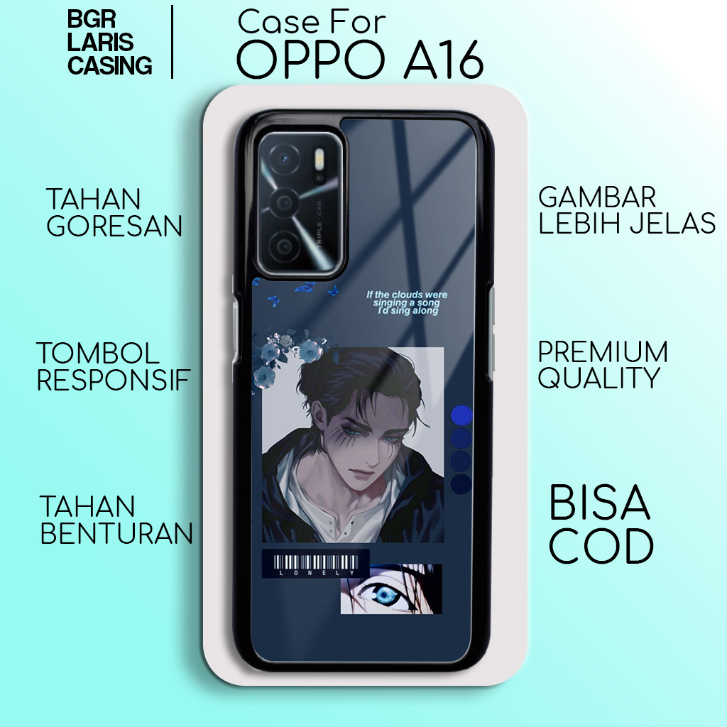 Case Oppo A16 [ EREN JAEGER 5 ] Hardcase Softcase Premium Glossy Casing Hp Oppo A16