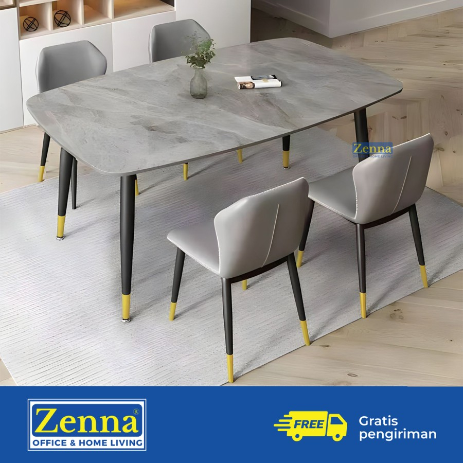 Zenna Meja Makan 48A 4 Kursi
