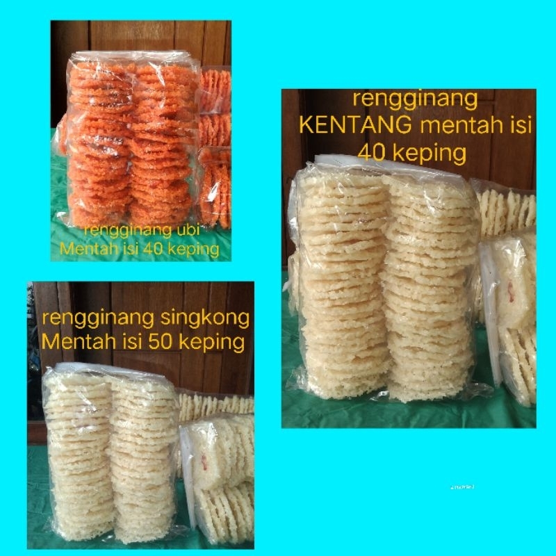 

Rengginang*mentah*3*Rasa,singkong,kentang,ubi#siap*digoreng*