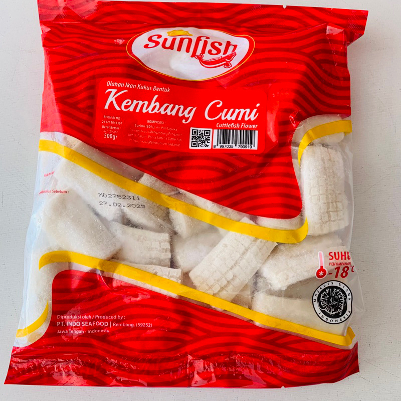 

sunfis ikan olahan kembang cumi 500g