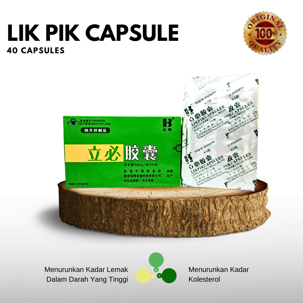 LIK PIK CAPSULE obat kolesterol - lemak darah - tligeserida