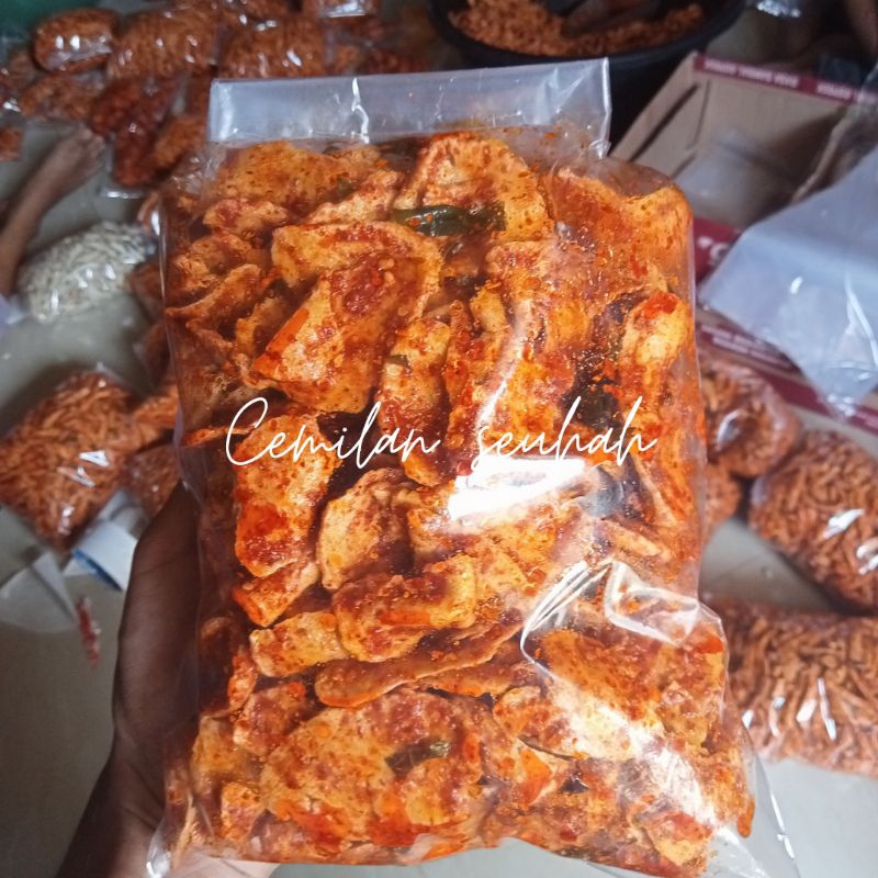 

Basreng Bulat/koin Pedas Daun Jeruk Isi 500gram