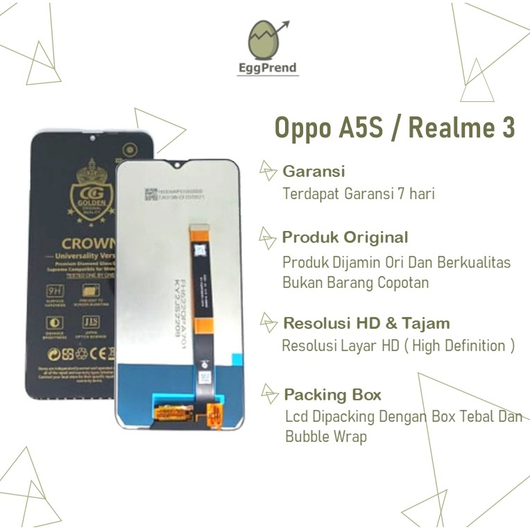 LCD TOUCHSCREEN OPPO A5S / A7 / A12 / REALME 3 COMPLETE ORIGINAL BIG GLASS FULLSET / LCD OPPO A5S / LCD OPPO A7 / LCD OPPO A12 / LCD REALME 3