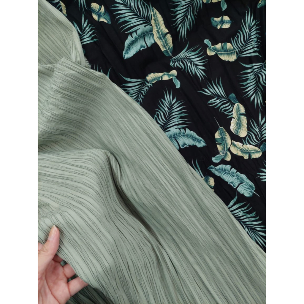 Kain Crinkle Premium Lady Crush Bahan Spandex Airflow Stretch Melar