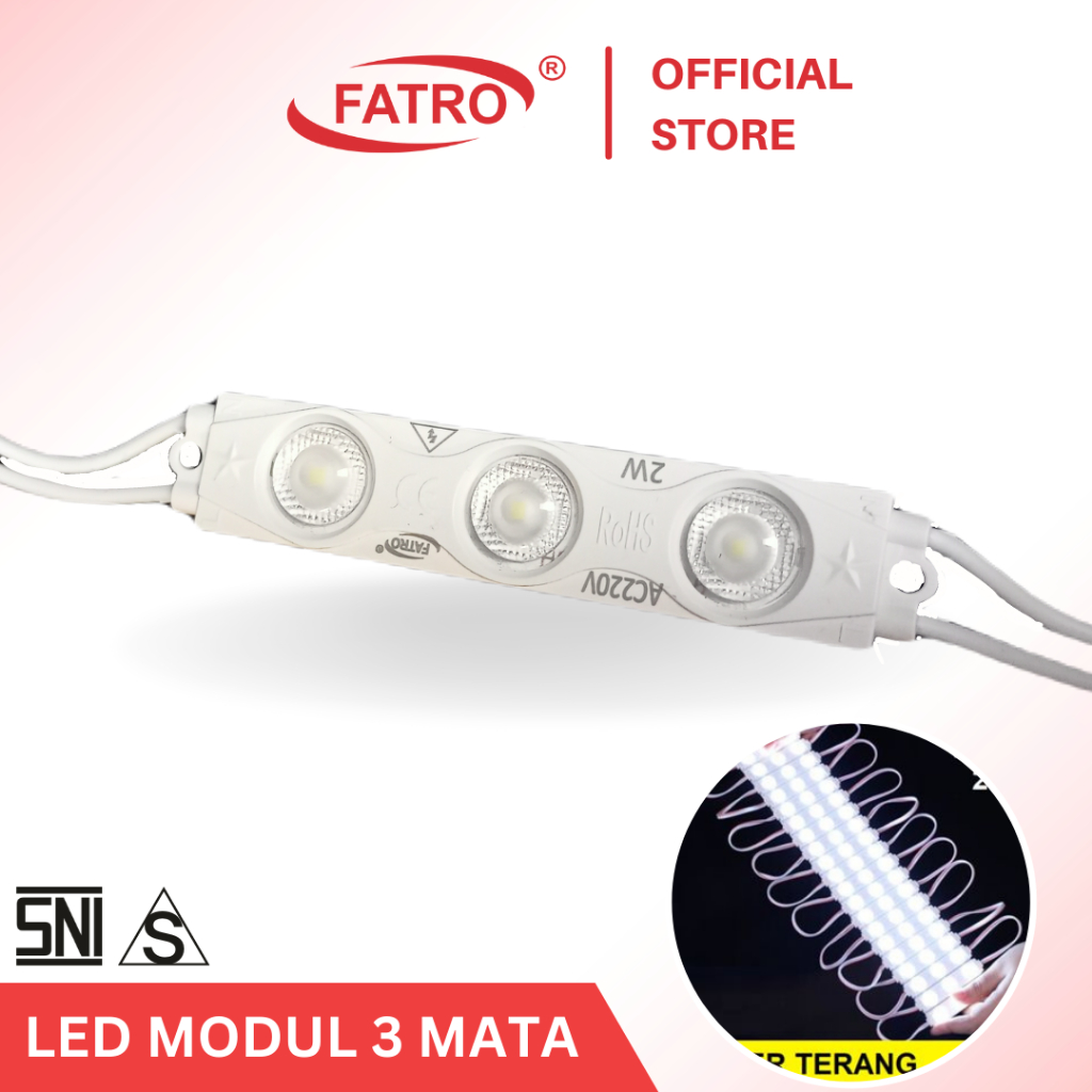 FATRO LED MODUL 3 MATA SA 2835/220V/ LED 3 MATA / LAMPU LED 2835/220V
