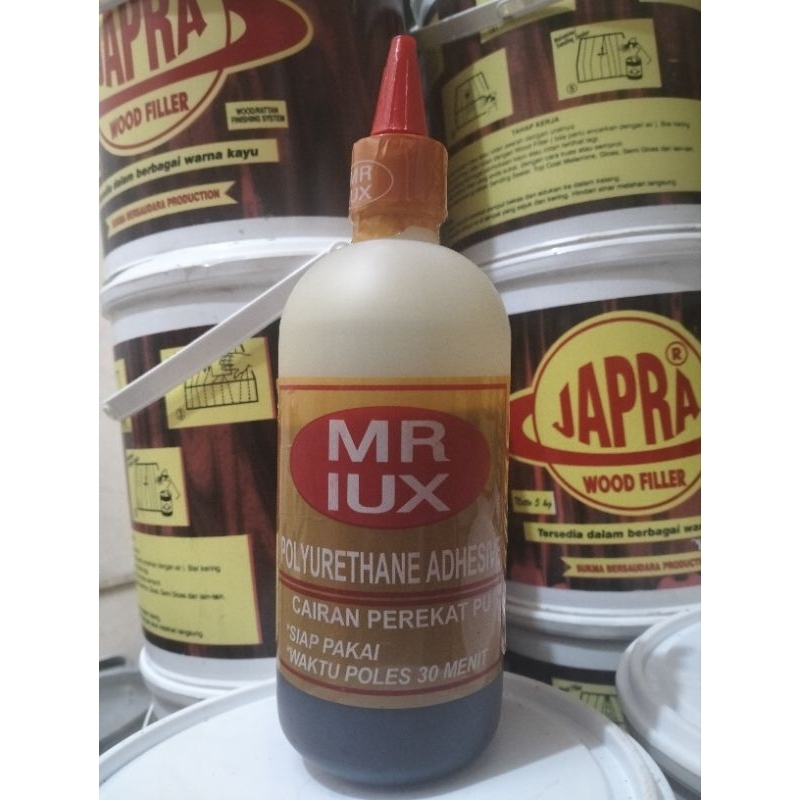 

Mr lux Lem PU / Lem Madu 500gram / Lem Perekat Kayu